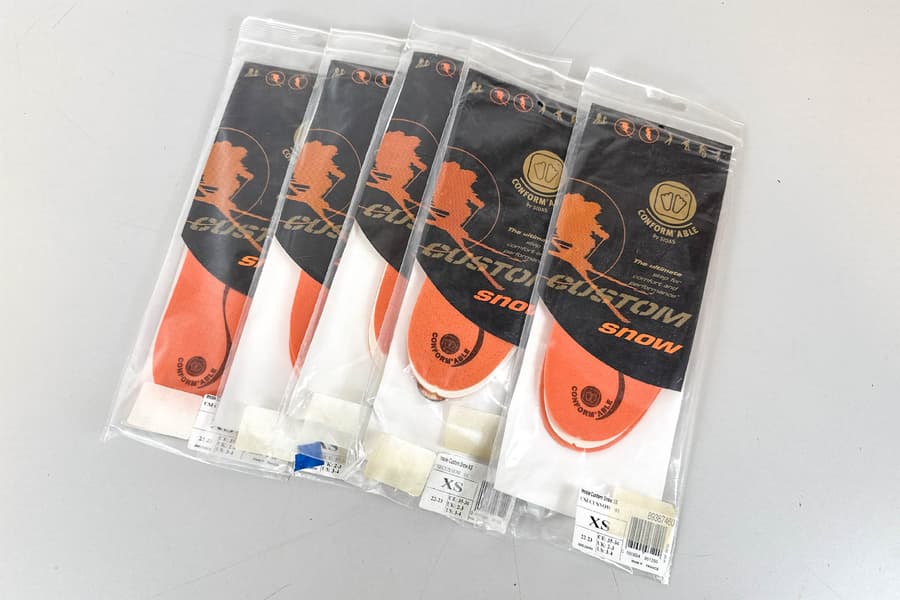 5 Paar Einlegesohle Sidas Custom Snow, Gr. XS
